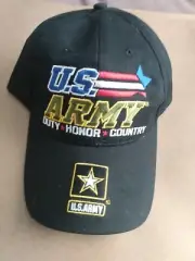 Military US Army Embroidered Black Baseball Cap Hat Military New w/Tag