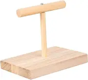 Wooden Bird T Perch Stand for Parrots Durable and Safe for Play Exercise Bird Perch for Parakeets Cockatiels and Lovebirds Present