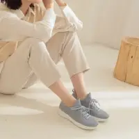 在飛比找momo購物網優惠-【WYPEX】簡約綁帶針織透氣休閒鞋 健走鞋 運動鞋(超輕量