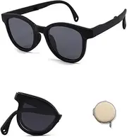 [WAYIKK] Gradient TR Frame Color Kids Foldable Sunglasses for Boys And Girls UV Sunscreen Sunglasses,1