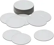 YXYAOLEE Pack of 20 Small Mirrors, Plastic Mirrors, Round Mirrors, Self-Adhesive Acrylic Mini Mirrors, Tiles, Tiny Mirror Stickers, Mirror Tray for Crafts, Decoration, DIY Projects Supplies, 10 x 10 cm