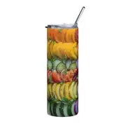 Vivacious Veggies Stainless steel tumbler