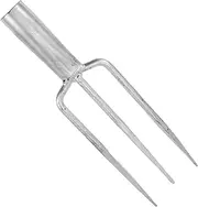 Kisangel Gardening Weeder Garden Weeder Garden Tool Fishing Accessory Professional Spearfishing 3 Prong Head Fish Fork Toasting Fork for Log Burner Fishing Tool 3 Prongs Silver