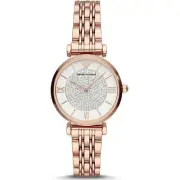 EMPORIO ARMANI LADIES AR 11244 GIANNI T-BAR ROSE GOLD WOMENS WATCH