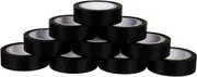 LAPYAPPE High Temp Electrical Insulation Tape 10 Rolls 18mm Width Black 10m/roll Industrial Adhesive Insulation for Cable Protection