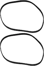 BQLZR Black Bread Machine Drive Belt Replacement for Sunbeam Model 5891 8mm Pack of 2
