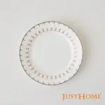 【JUST HOME】羽藏高級骨瓷6吋平盤/點心盤/蛋糕盤(盤 平盤 點心盤 蛋糕盤)