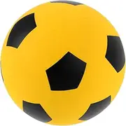 DINHEAROM Football Soccer Ball Match Soccer Balls Mini Sports Balls Mouse Exercise Ball Bungee Ball Soft Play Balls Miniature Soccer Ball Youth Soccer Ball Yellow Rubber