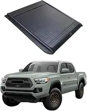 ALCYBD Retractable Pickup Truck Bed Hard Tonneau Cover Roller Lid Tonneau Aluminum Compatible for Toyota 23 Tacoma Tonneu Cover Hard(Electric Lock)