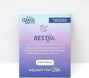 Affix Rest All-Natural Hemp Patch, Relaxing Good Mood Patches, 24 Hour Continuous Release, Peacefulness & Calm, 6 Pack, for Relaxation, Stress Relief Support & Chill Days, Discreet Appearance