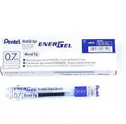 Pentel Refill Ink for BL57/BL77 EnerGel Liquid Gel Pen, 0.7 mm Metal Tip, Blue Ink (Box of 12)