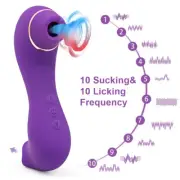 Sucking Vibrator Dildo Tongue Oral Clitoris Clit Vacuum Stimulator Woman Sex Toy