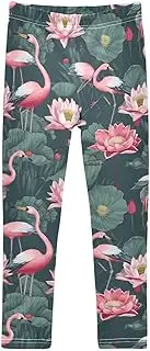 [Caihoyu] Girls Leggings Soft Comfortable Full Length Leggings Elastic Waist Ballet Tights Trousers 4-10T
