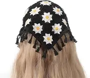 [HAMKVBPR] Hair Bandana Women's Wrap Turban Headband Creative Knitted Scarf Hairband for Girls Women