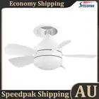 Modern Ceiling Fan with LED Light Dimmable Small Ceiling Fan for Bedroom Hallway