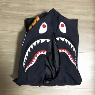 APE BAPE  黑色 風衣 鯊魚 帽T 連帽外套