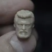 1/18 Wolverine Hugh Jackman Head Sculpt Carved Fit 3.75" Male Action Figure Body