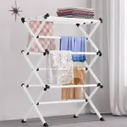 3 Tiers Clothes Airer Indoor Laundry Drying Rack Horse Garment Hanger Foldable