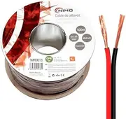 VoltShine Speaker Cable 2 x 1.5 mm 100 m red/Black, Ideal for Sound Systems and Speaker Connection in Audio installations.