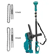 2-in-1 Brushless Motor Chainsaw Pole Saw Combo Adjustable Length 130-248cm with Automatic Oiling 180 Degree Adjustable H