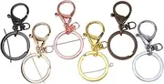 [VALICLUD] 6 Pcs Metal Electroplating Key Holders High End Keychain for Organizing Keys Durable and Lightweight for Parties and Daily Use Gold Silver Pink