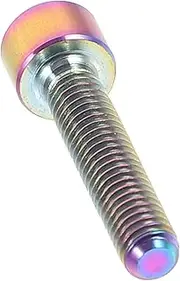 TOGEVAL Screw Scooter Tire Inflator Handheld High Pressure Air Pump Tire Pump Adapter Valve Car Jump Starter Bicycles Bikes Bike Bolts Bicycle Wheel Stem Bolt Colorful Titanium Alloy