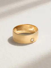 [TOTEME] TOTEME - 18-karat Gold Diamond Ring - 44 44 Gold