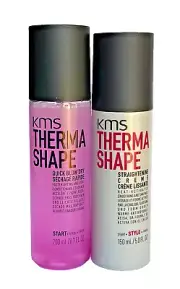 KMS: Therma Shape Silky Salon Blowout / Quick Blow Dry & Straightening Creme Duo