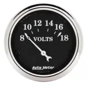 Auto Meter 2-1/16 O/T/B Voltmeter Gauge