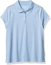 [The Children's Place] Girls' Uniform Soft Jersey Polo, Daybreak, 16 Plus