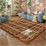 Large Area Living Room Decoration Cartoon Carpet Cute Pink Rugs for Bedroom Fluffy Soft Lounge Rug Thick Anti-Slip Cloakroom Mat(H,80x160cm)