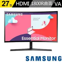 在飛比找momo購物網優惠-【SAMSUNG 三星】S27C366EAC 27型 VA 