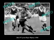 OLD POSTCARD SIZE PHOTO OF STURT FC SANFL GREAT ROGER RIGNEY c1966