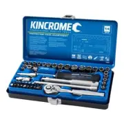 Kincrome Socket Set 48 Piece 1/4"Dr METRIC/SAE K28001