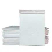 BUBBLE MAILERS SHIPPING BAGS WHITE POLY MAILER SQUARE PADDED ENVELOPES PACKAGING