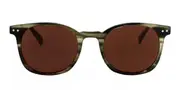 BON CHARGE Arrow Blue-Light Block Brown Men's Sunglasses Brown Size 49