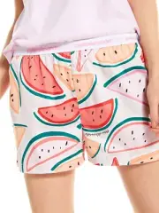 NEW PETER ALEXANDER WOMENS WATERMELON BOXER SHORTS SMALL S RRP$39.95