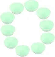 PAMINGONO 10pcs Silicone Bread Proofing Baskets Sourdough Fermentation Bowls Food Grade Baking Supplies for Even Dough Rise Stackable Design for Easy Storage