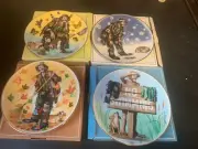 Emmett Kelly, Jr. Collectibles Four Seasons Plates Set Of Four- New In Box 1991