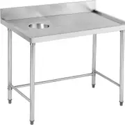 Modular Systems High Quality Stainless Steel Bench With Splashback SWCB-7-1200R