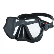 Catzon M11 Swim Goggles Anti-Fog Tempered Glass UV Protection Waterproof Lens Adjustable Strap 3D Tight Fit Design Diving Mask-Black