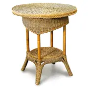 Syracuse Seagrass Round Side Table Natural