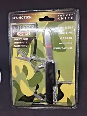 NIB! ARMY POCKET KNIFE 8-FUNCTION GREAT FOR HIKING & CAMPING ~ Nice GIFT!