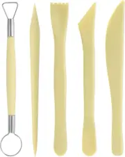 5Pcs Plastic Clay Tools Double-Headed Crafts Modeling Kit Clay Sculpting Tools P