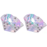 2X(1 Pair Skate Toe Guards PVC Roller Skate Toe for Roller Skates Toe C1)
