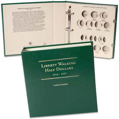 Littleton Coin Company 1916-1947 Liberty Walking Half Dollar Album Coin Storage