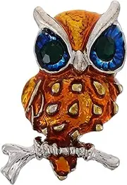 [SAFIGLE] Owl Brooch Pin Animal Lapel Pin Unique Brooch Jewelry For Men And Women Coat Jacket Shawl And Scarf Decoration