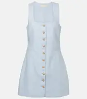 [Faithfull] Faithfull Jaques linen minidress AU 14 turquoise