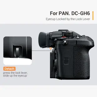 KIWI fotos KE-GH6 延長型相機眼罩 松下Panasonic GH6 GH5S GH5 取景器軟矽膠護目罩