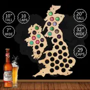 Great Britain Beer Cap Map